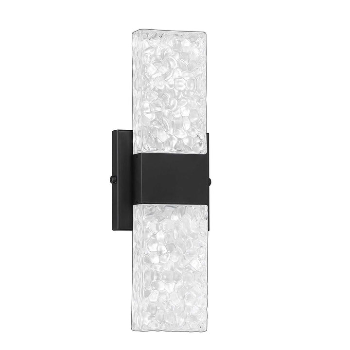 Glacier LED Vanity Light in Black Kendal Canada