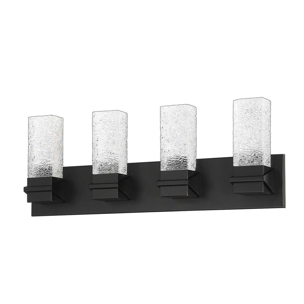 Ice LED Vanity Light in Black Kendal Canada