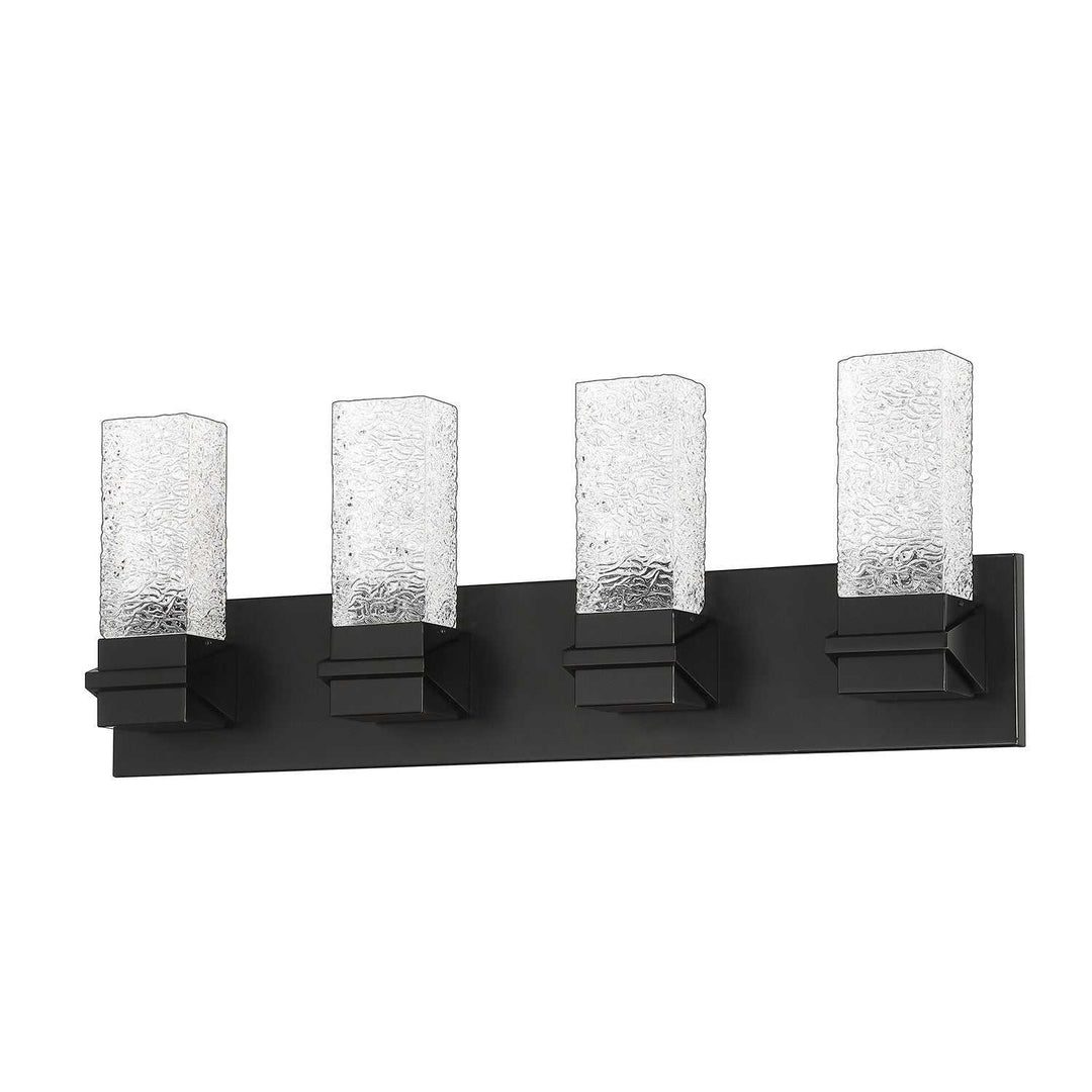 Ice LED Vanity Light in Black Kendal Canada