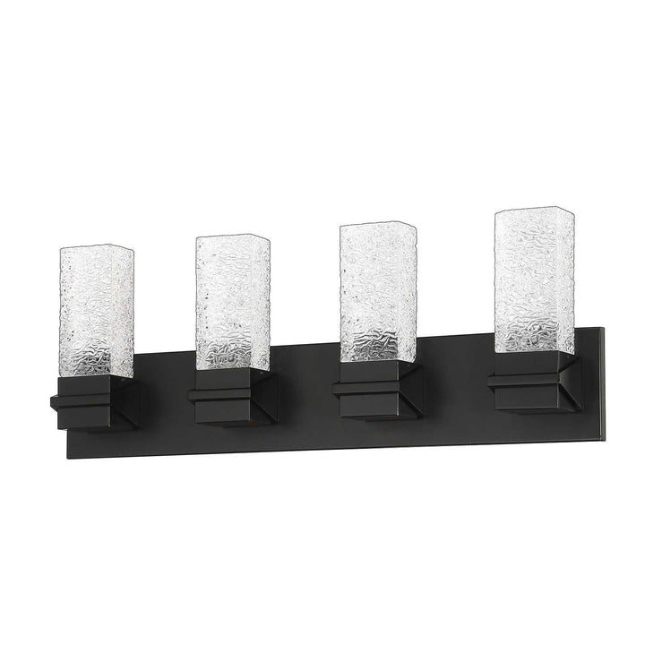 Ice LED Vanity Light in Black Kendal Canada