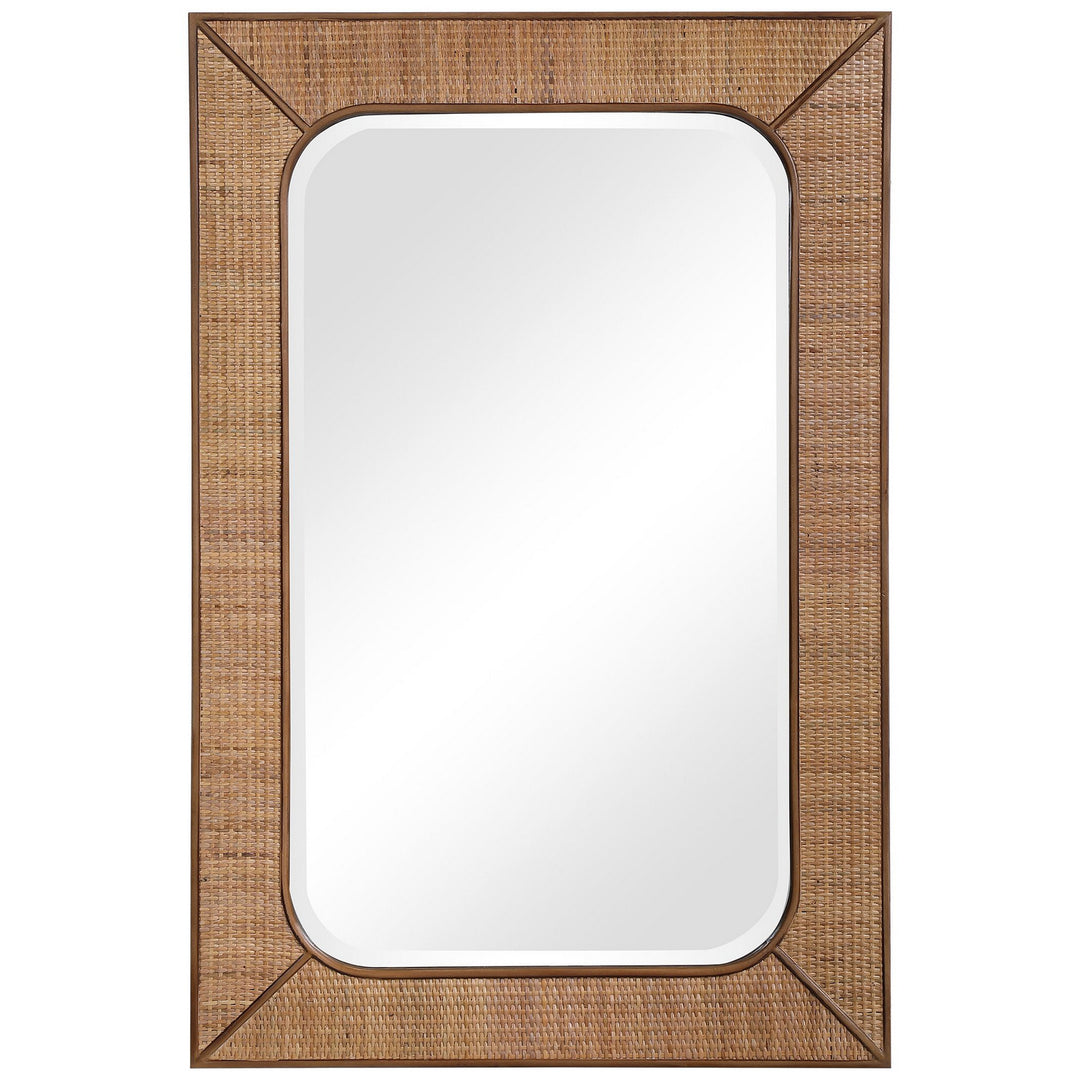 Tahiti Mirror in Maple Stain - available from The Lighting Shoppe, trusted by Canadian homeowners