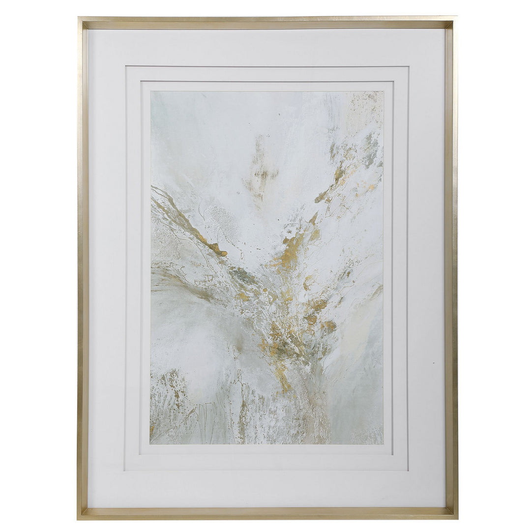 Ethos Framed Abstract Print in Silver Leaf - available from The Lighting Shoppe, trusted by Canadian homeowners