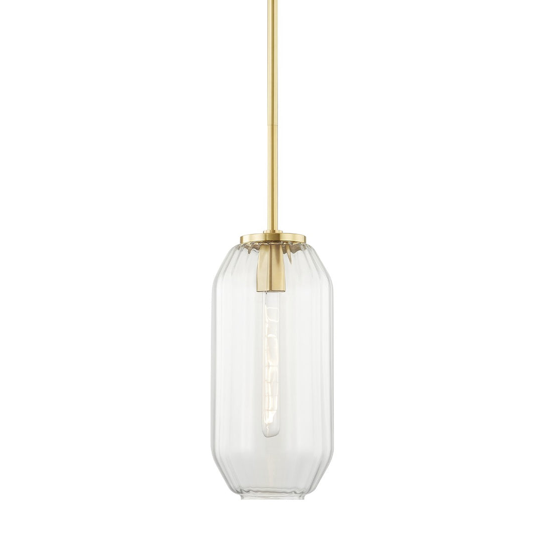 Bennett One Light Pendant in Aged Brass - available from The Lighting Shoppe, trusted by Canadian homeowners