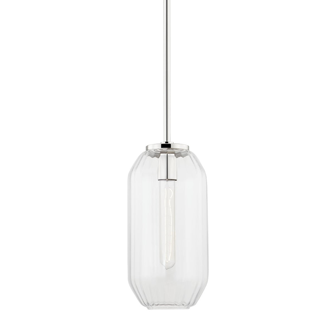 Bennett One Light Pendant in Polished Nickel - available from The Lighting Shoppe, trusted by Canadian homeowners