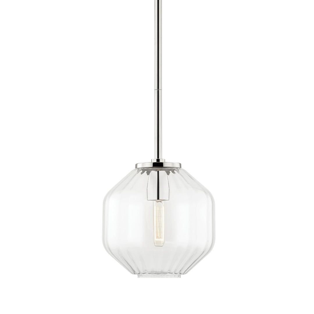 Bennett One Light Pendant in Polished Nickel - available from The Lighting Shoppe, trusted by Canadian homeowners