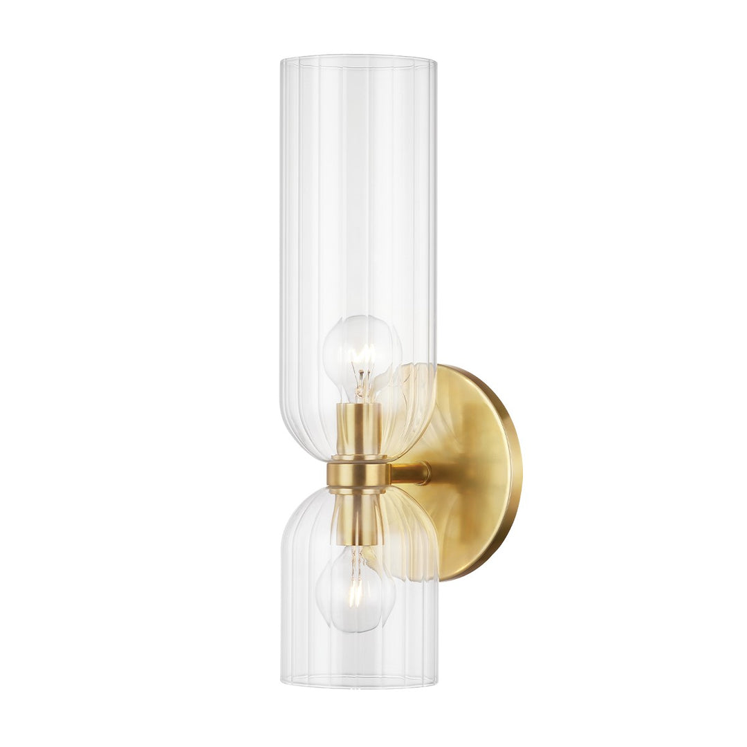 Hudson Valley Canada - 4122-AGB - Two Light Wall Sconce - Sayville - Aged Brass