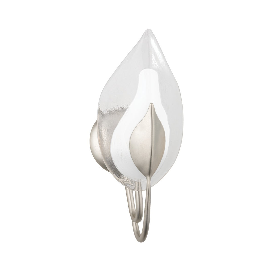 Hudson Valley Canada - 4801-SL - One Light Wall Sconce - Blossom - Silver Leaf