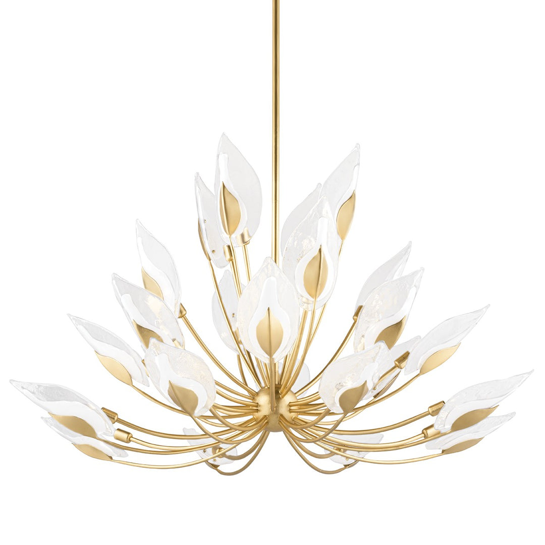 Blossom 24 Light Chandelier in Gold Leaf - available from The Lighting Shoppe, trusted by Canadian homeowners