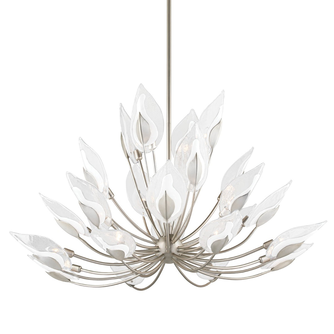 Blossom 24 Light Chandelier in Silver Leaf - available from The Lighting Shoppe, trusted by Canadian homeowners