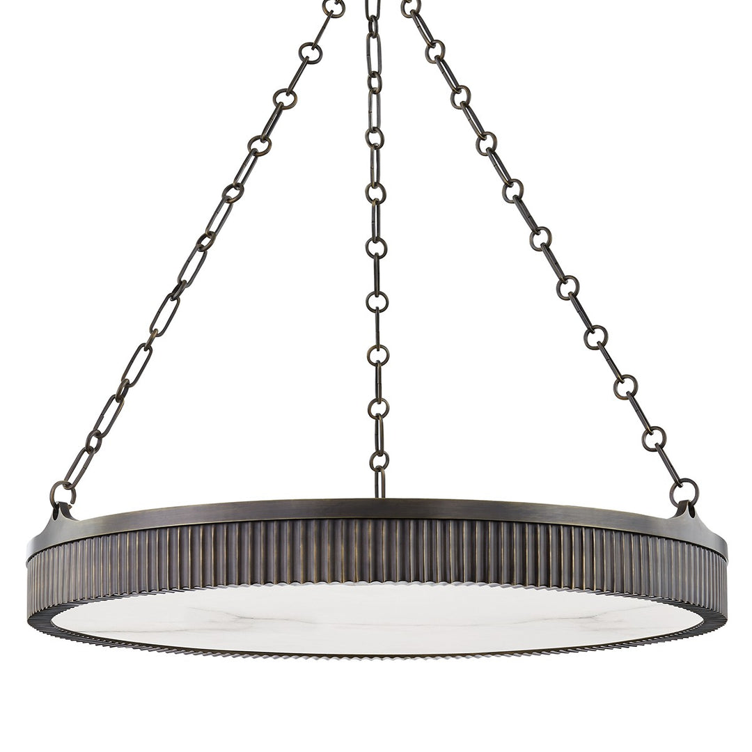 Lynden Eight Light Chandelier in Distressed Bronze - available from The Lighting Shoppe, trusted by Canadian homeowners