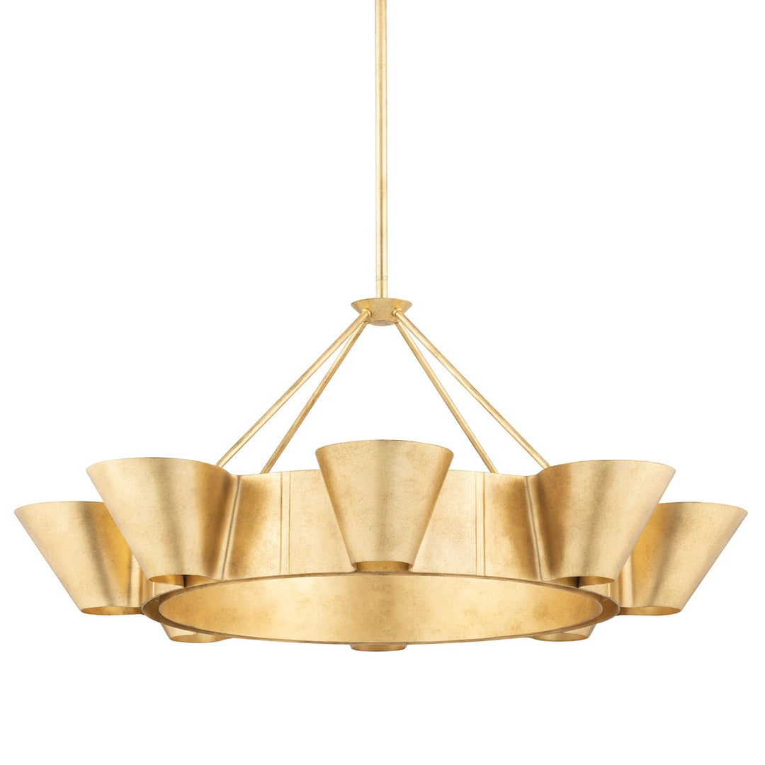 Hudson Valley Canada - 5638-VGL - Eight Light Chandelier - Reeve - Vintage Gold Leaf