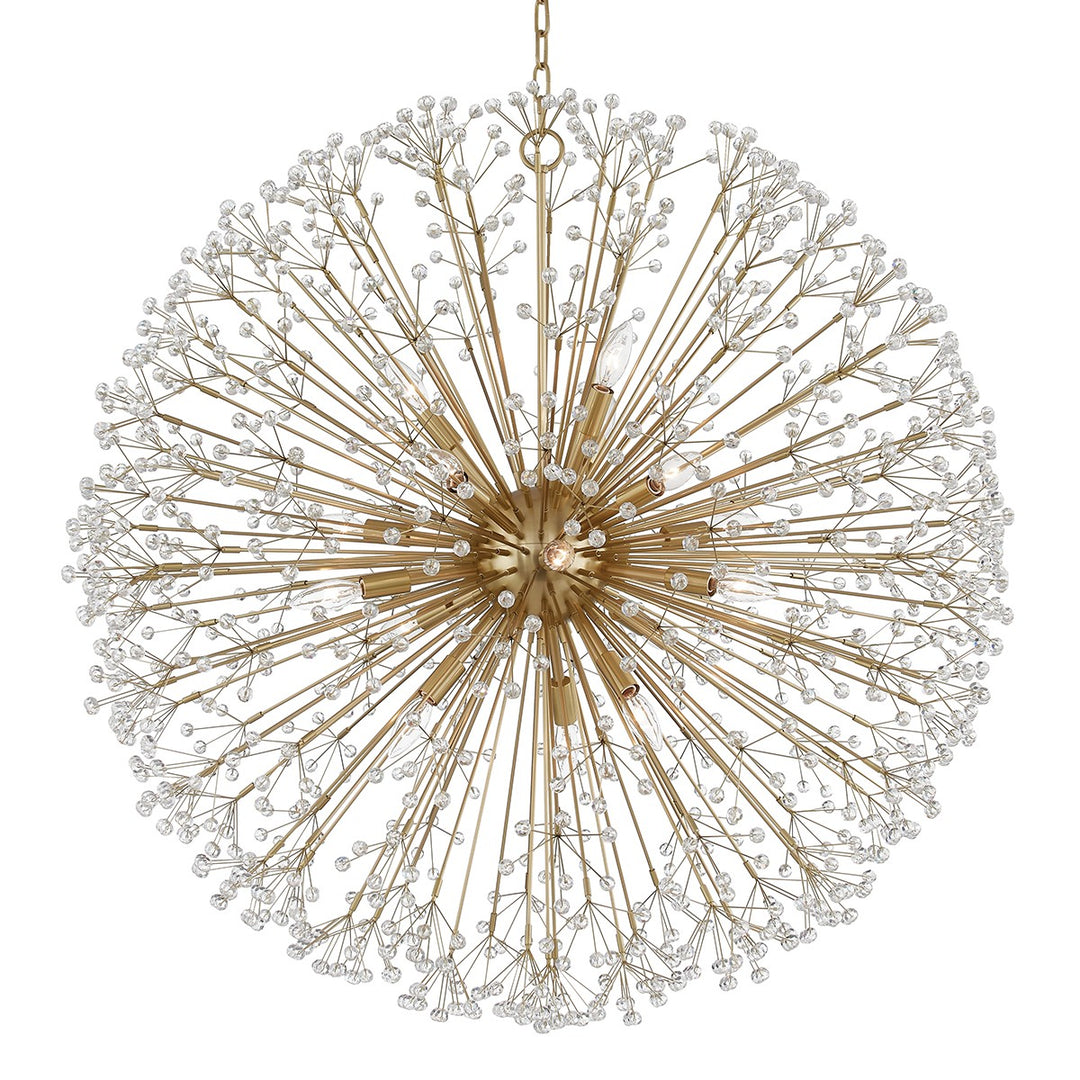 Dunkirk 16 Light Chandelier in Aged Brass - available from The Lighting Shoppe, trusted by Canadian homeowners