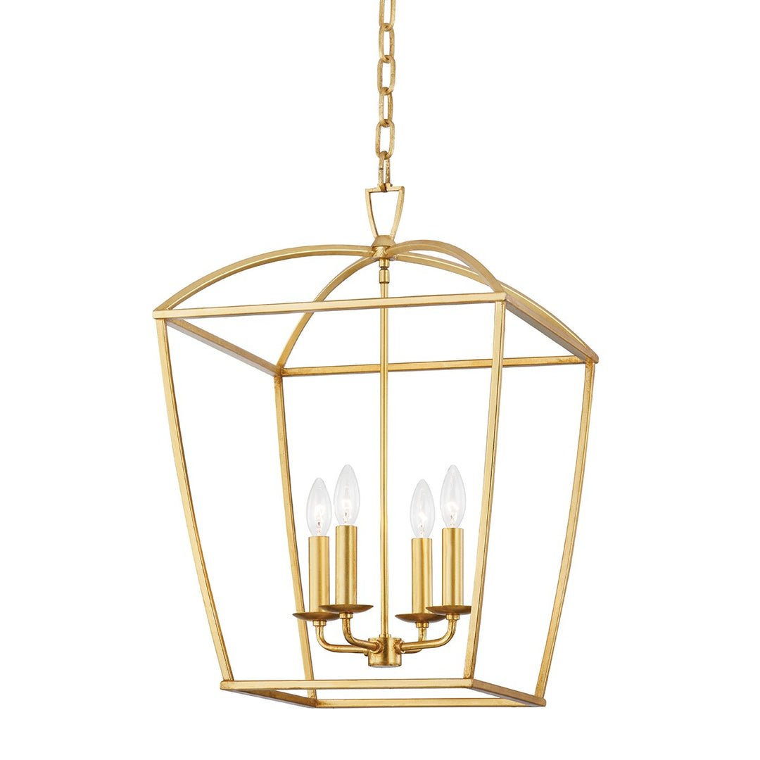 Hudson Valley Canada - 8317-GL - Four Light Lantern - Bryant - Gold Leaf