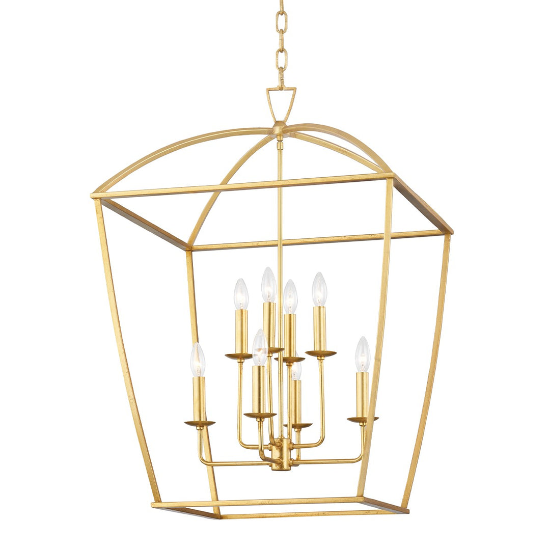 Hudson Valley Canada - 8324-GL - Eight Light Lantern - Bryant - Gold Leaf