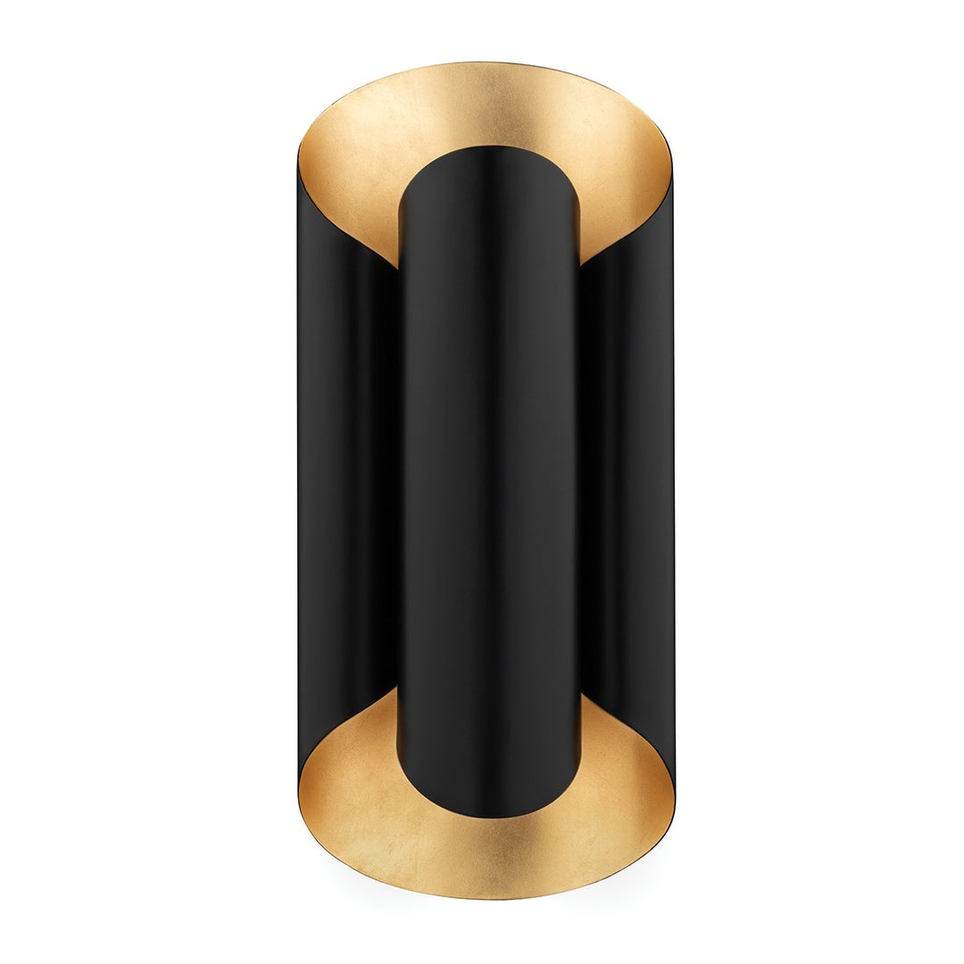 Hudson Valley Canada - 8500-GL/BK - Two Light Wall Sconce - Banks - Gold Leaf