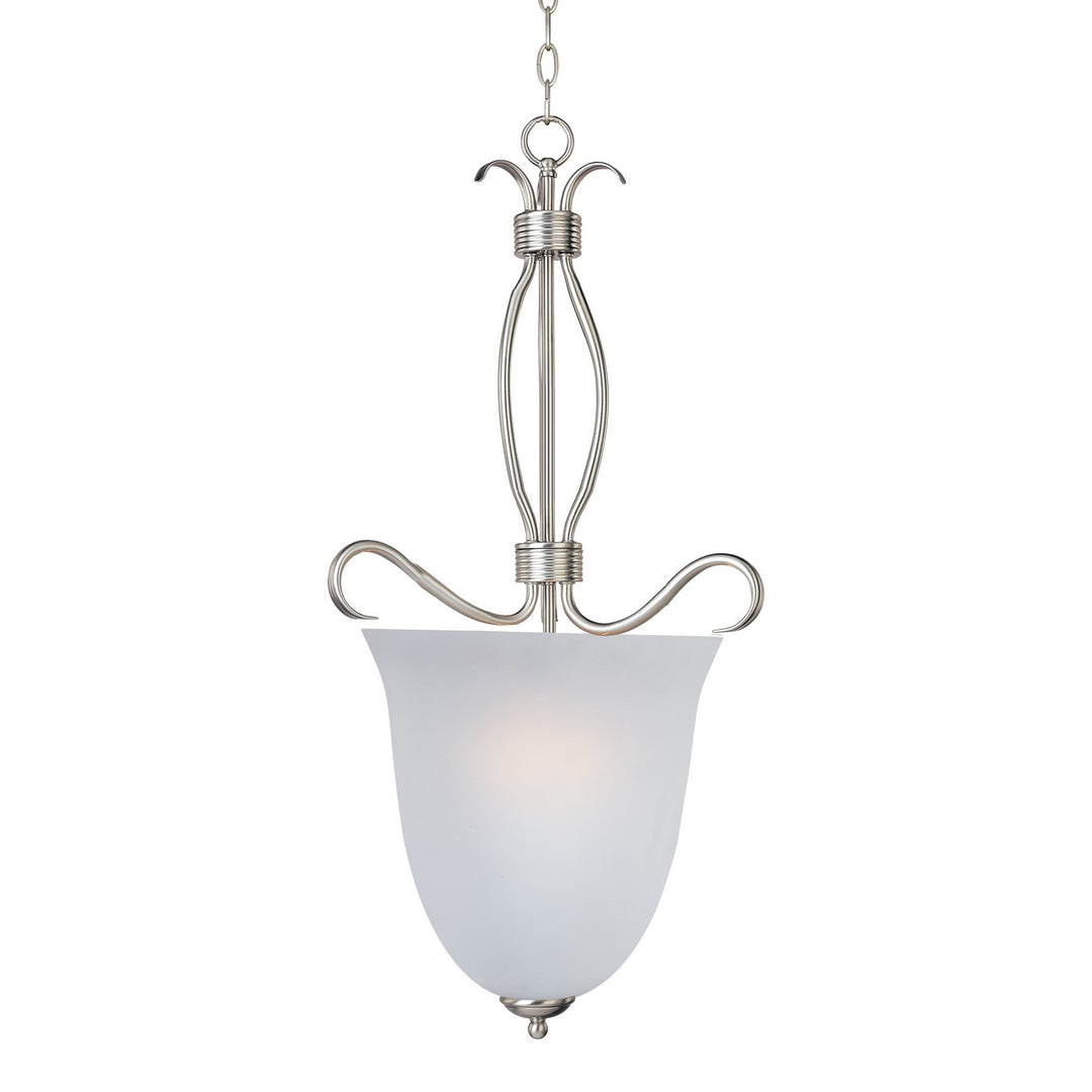 Maxim - 10131FTSN - Four Light Entry Foyer Pendant - Basix - Satin Nickel