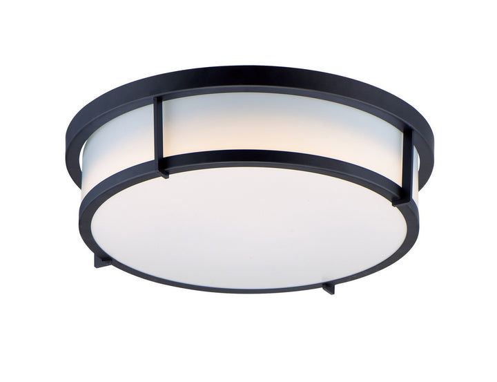 Maxim - 10272WTBK - Two Light Flush Mount - Rogue E26 - Black