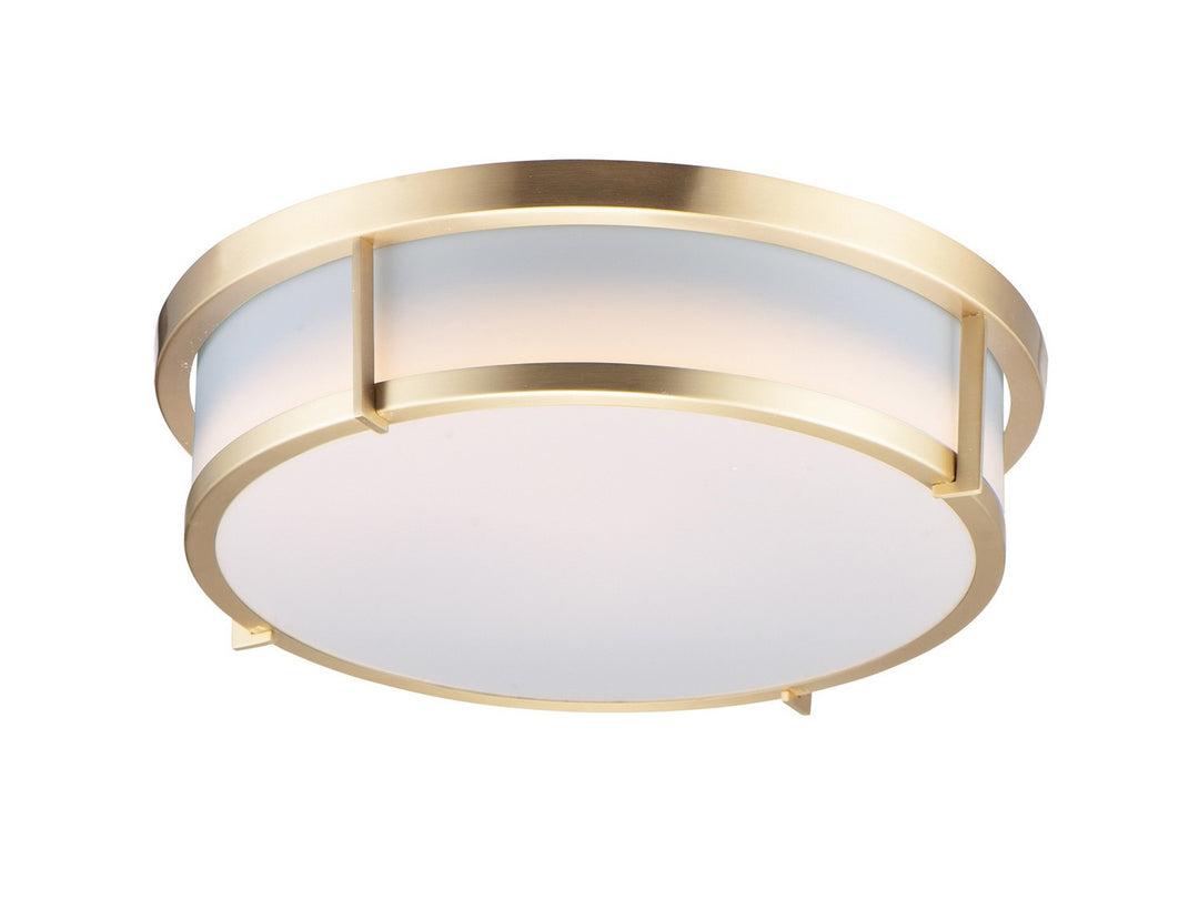 Maxim - 10272WTSBR - Two Light Flush Mount - Rogue E26 - Satin Brass