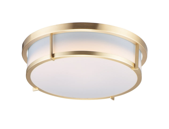 Maxim - 10272WTSBR - Two Light Flush Mount - Rogue E26 - Satin Brass