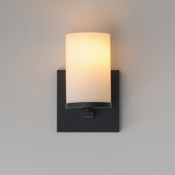 Maxim - 10281SWBK - One Light Wall Sconce - Lateral - Black
