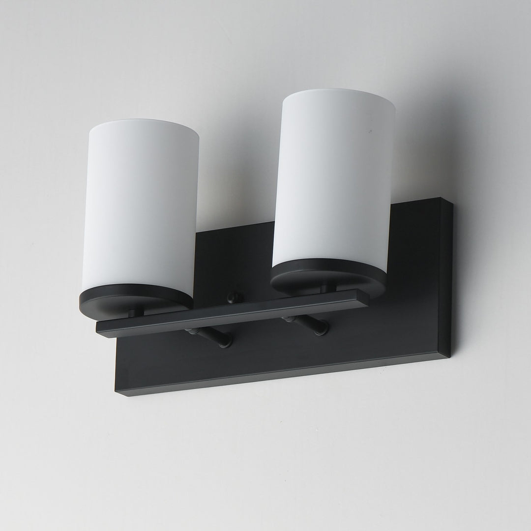 Maxim - 10282SWBK - Two Light Bath Vanity - Lateral - Black