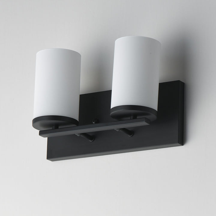 Maxim - 10282SWBK - Two Light Bath Vanity - Lateral - Black