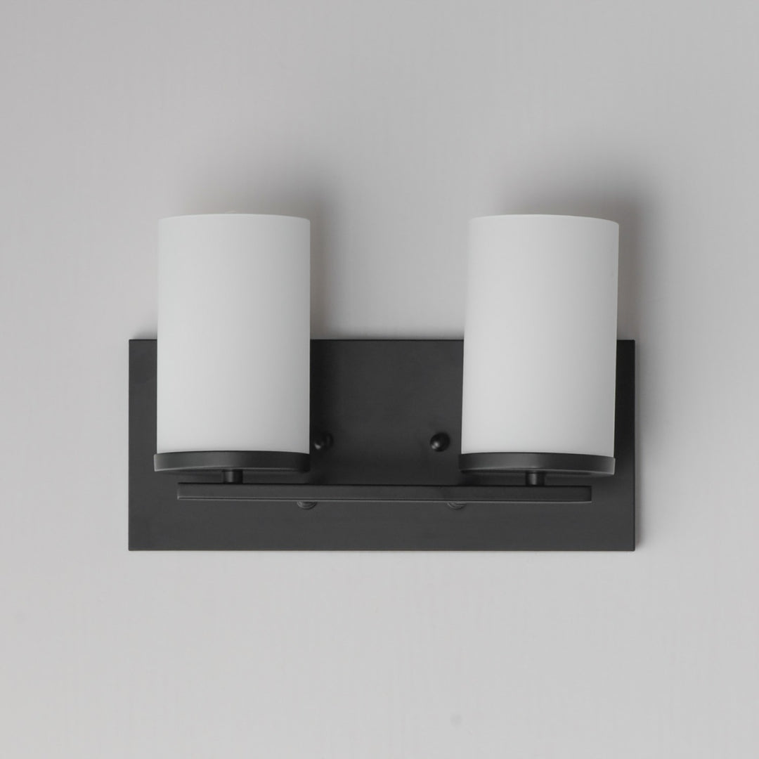 Maxim - 10282SWBK - Two Light Bath Vanity - Lateral - Black