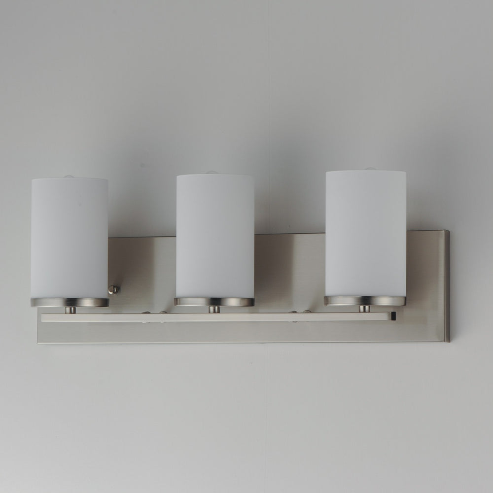 Maxim - 10283SWSN - Three Light Bath Vanity - Lateral - Satin Nickel