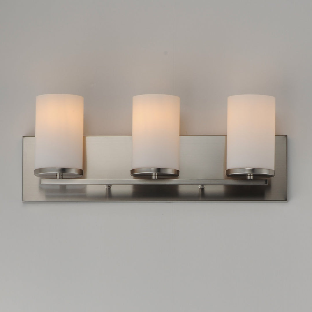 Maxim - 10283SWSN - Three Light Bath Vanity - Lateral - Satin Nickel