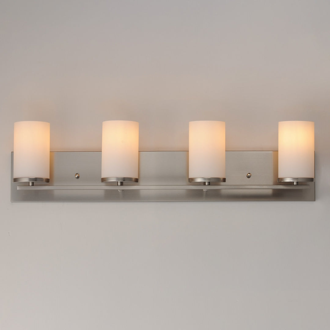 Maxim - 10284SWSN - Four Light Bath Vanity - Lateral - Satin Nickel