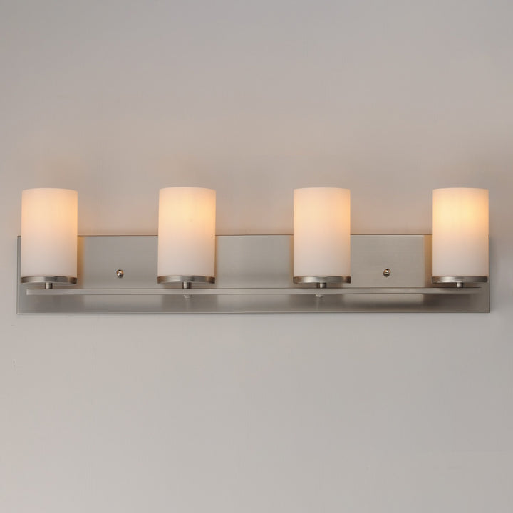 Maxim - 10284SWSN - Four Light Bath Vanity - Lateral - Satin Nickel