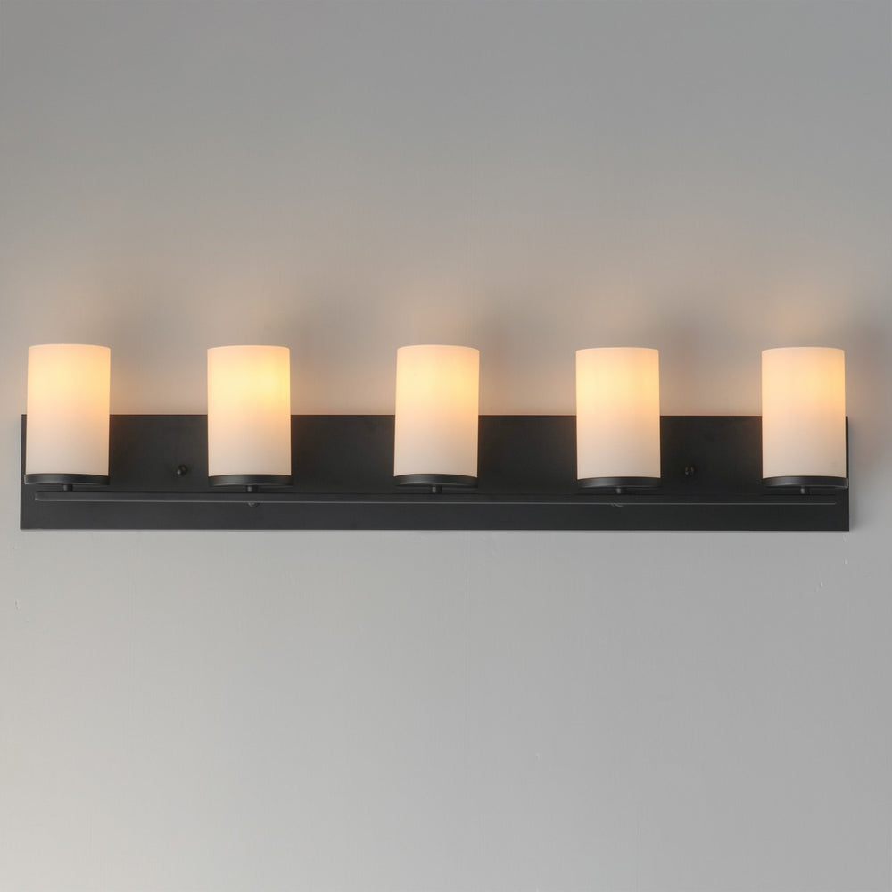 Maxim - 10285SWBK - Five Light Bath Vanity - Lateral - Black
