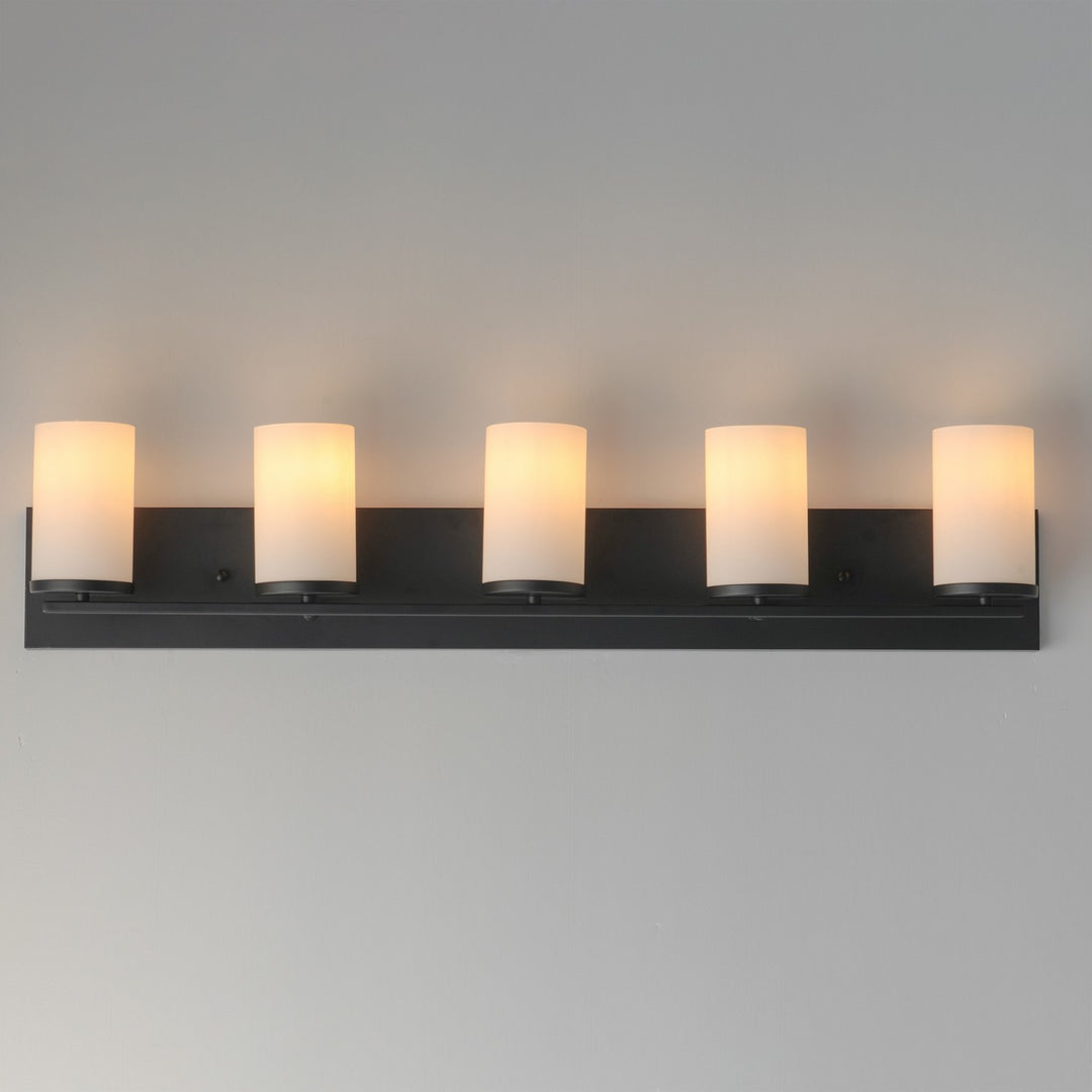 Maxim - 10285SWBK - Five Light Bath Vanity - Lateral - Black