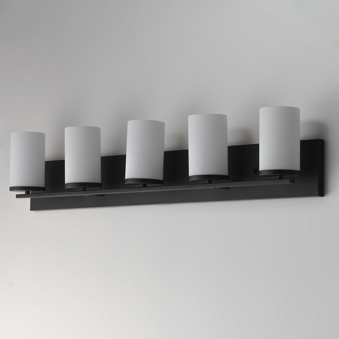 Maxim - 10285SWBK - Five Light Bath Vanity - Lateral - Black