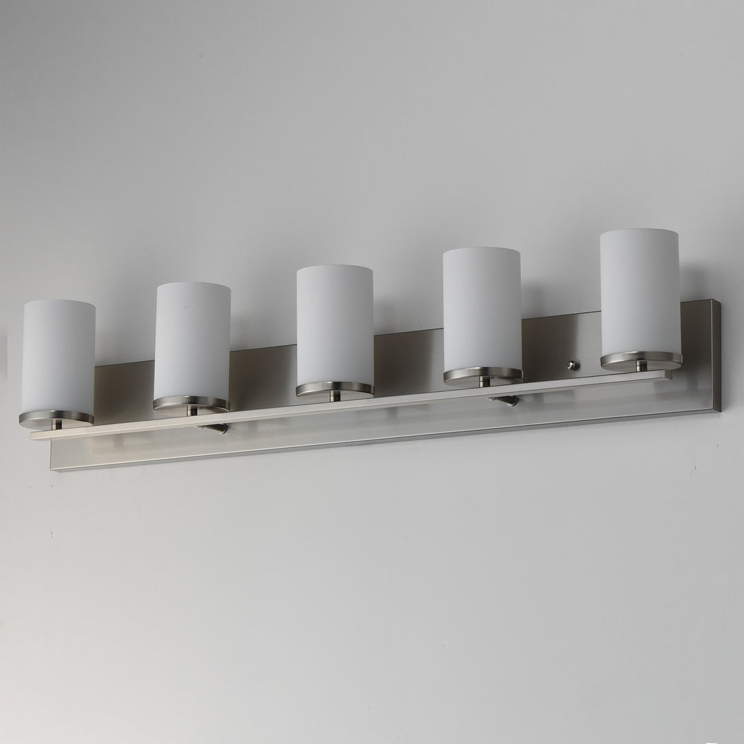 Maxim - 10285SWSN - Five Light Bath Vanity - Lateral - Satin Nickel