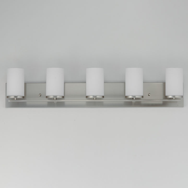 Maxim - 10285SWSN - Five Light Bath Vanity - Lateral - Satin Nickel