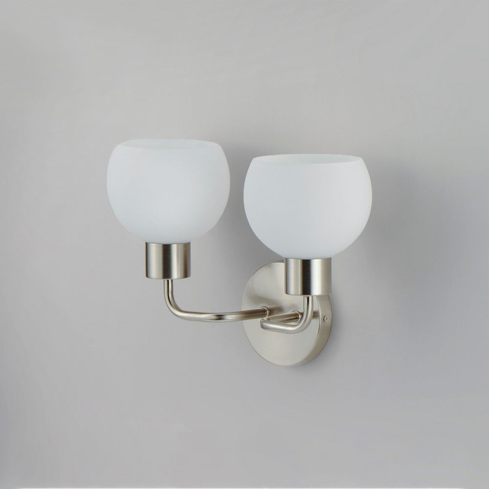 Maxim - 11272SWSN - Two Light Wall Sconce - Coraline - Satin Nickel