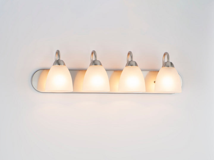 Maxim - 11384FTSN - Four Light Bath Vanity - Axis - Satin Nickel