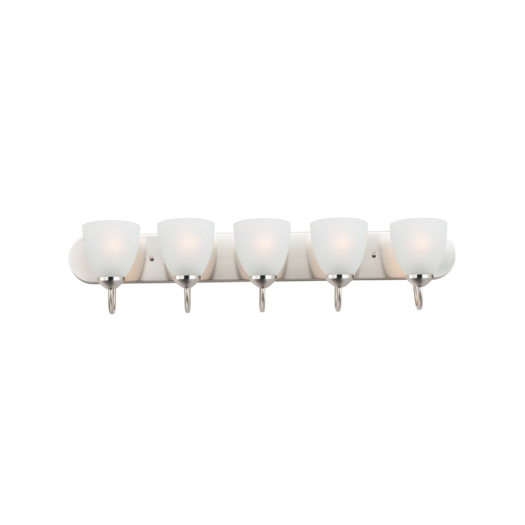 Maxim - 11385FTSN - Five Light Bath Vanity - Axis - Satin Nickel
