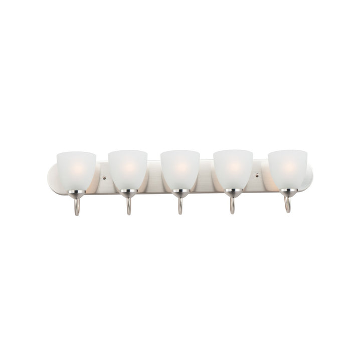 Maxim - 11385FTSN - Five Light Bath Vanity - Axis - Satin Nickel