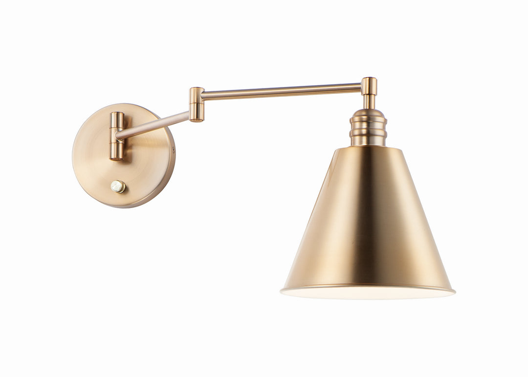 Library One Light Wall Sconce in Heritage