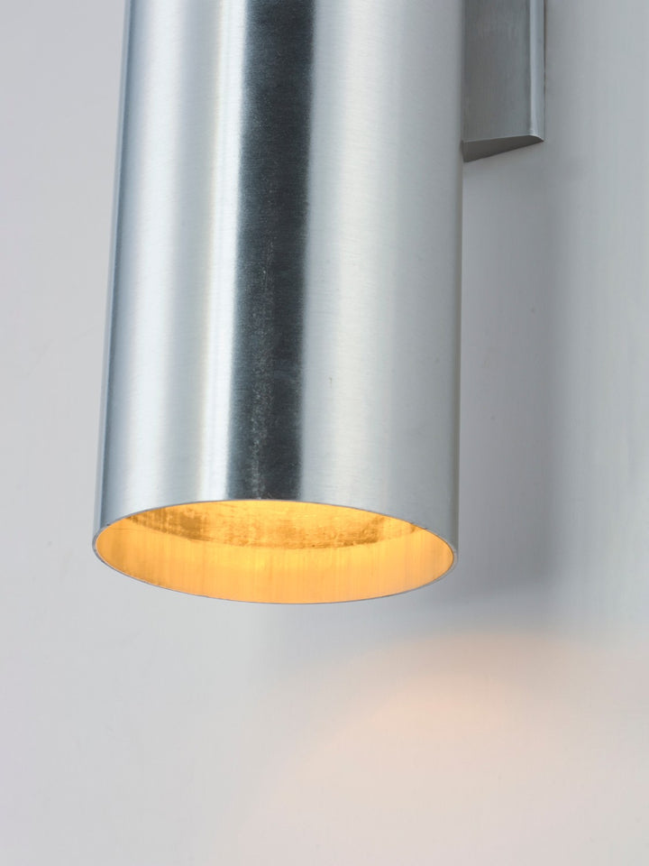 Maxim - 26103AL - Two Light Outdoor Wall Lantern - Outpost - Brushed Aluminum
