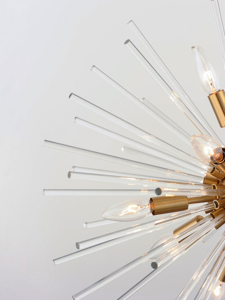 Maxim - 28668CLSBR - 16 Light Pendant - Polaris - Satin Brass