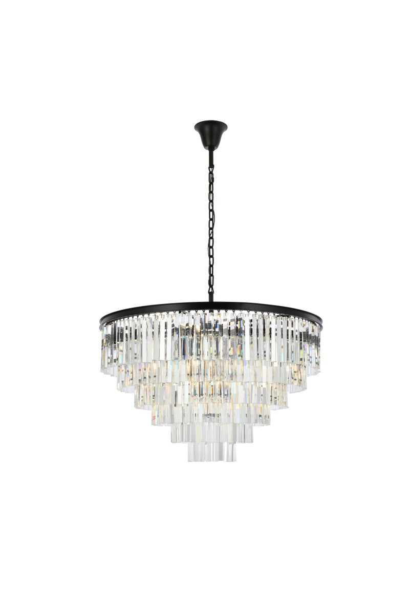 Sydney 33 Light Chandelier in Matte Black - available from The Lighting Shoppe, trusted by Canadian homeowners