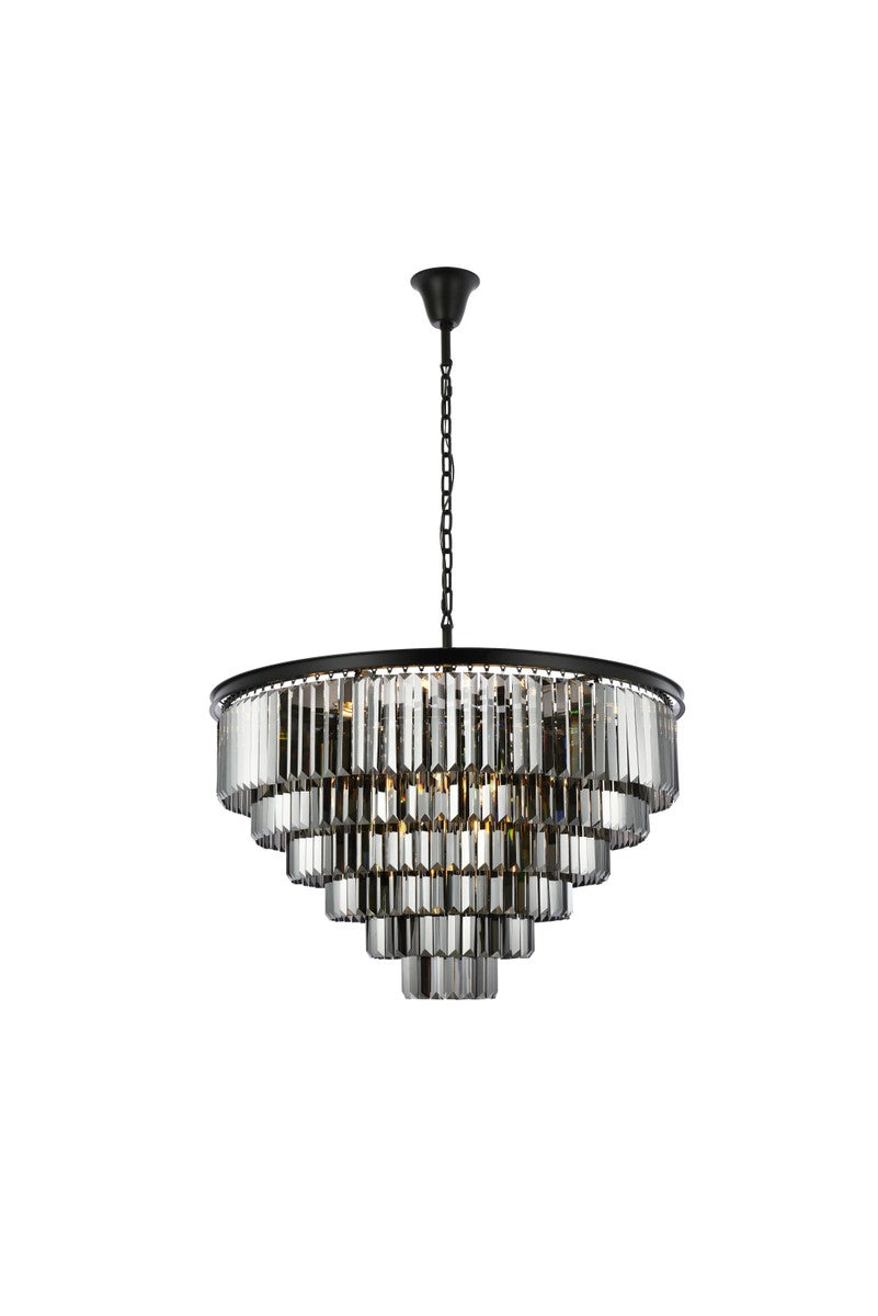 Sydney 33 Light Chandelier in Matte Black - available from The Lighting Shoppe, trusted by Canadian homeowners