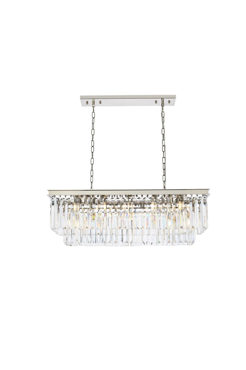 Sydney 12 Light Chandelier in Polished Nickel - available from The Lighting Shoppe, trusted by Canadian homeowners
