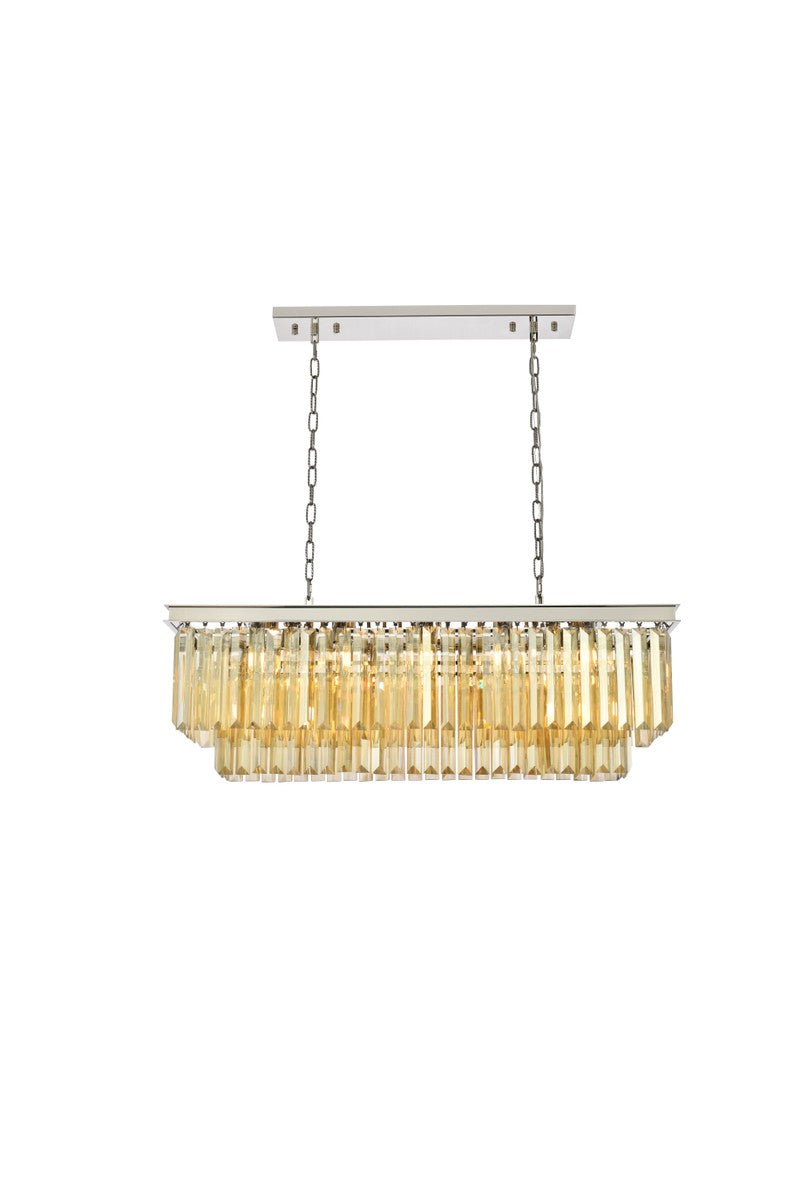 Sydney 12 Light Chandelier in Polished Nickel - available from The Lighting Shoppe, trusted by Canadian homeowners