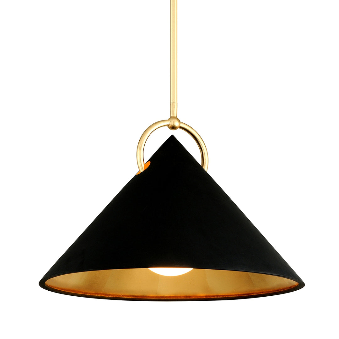 Corbett Lighting Canada - 289-41-GL/SBK - One Light Pendant - Charm - Gold Leaf