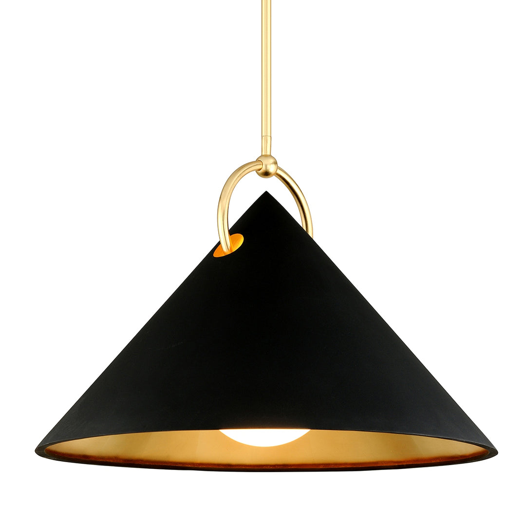 Corbett Lighting Canada - 289-43-GL/SBK - One Light Pendant - Charm - Gold Leaf