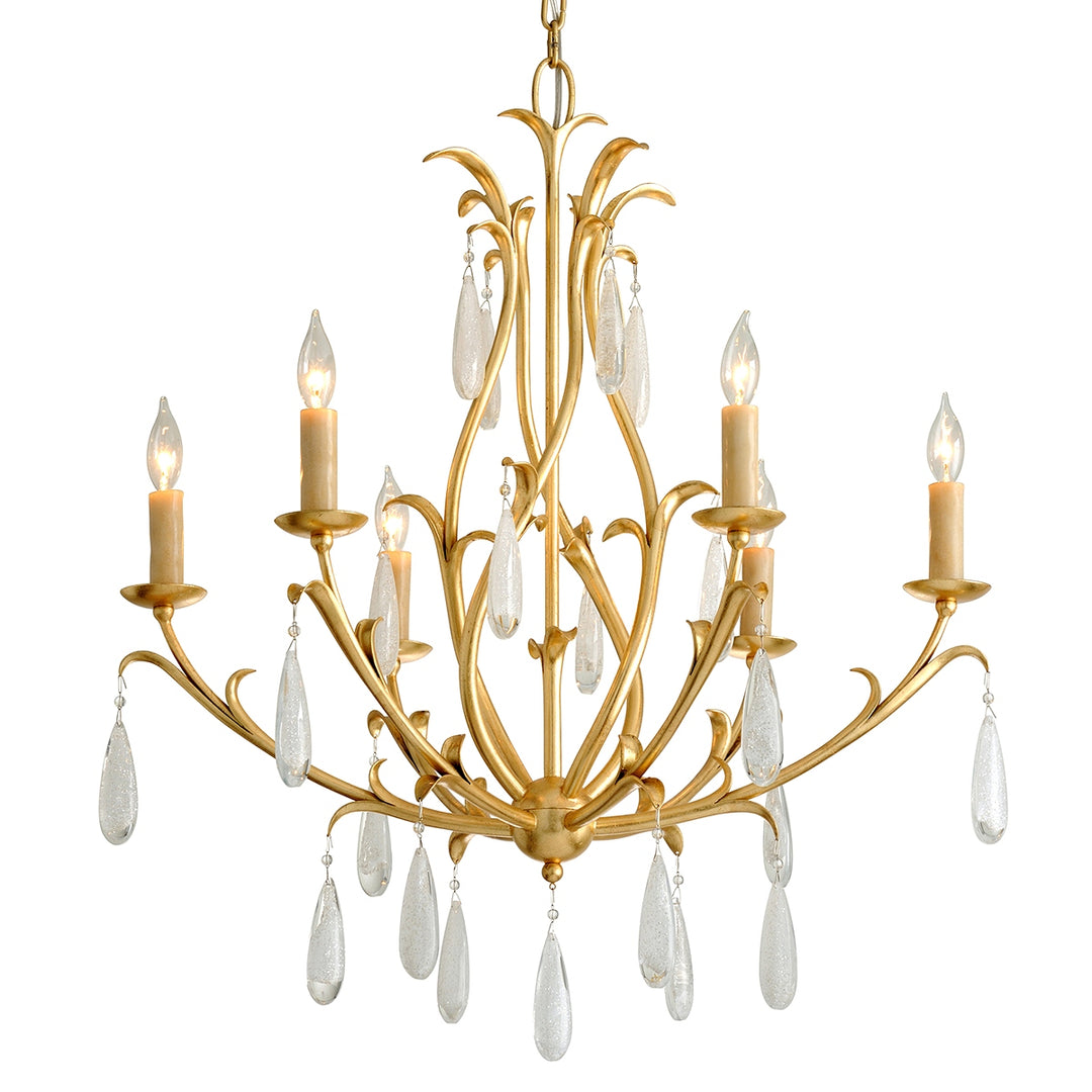 Corbett Lighting Canada - 293-06-GL - Six Light Chandelier - Prosecco - Gold Leaf